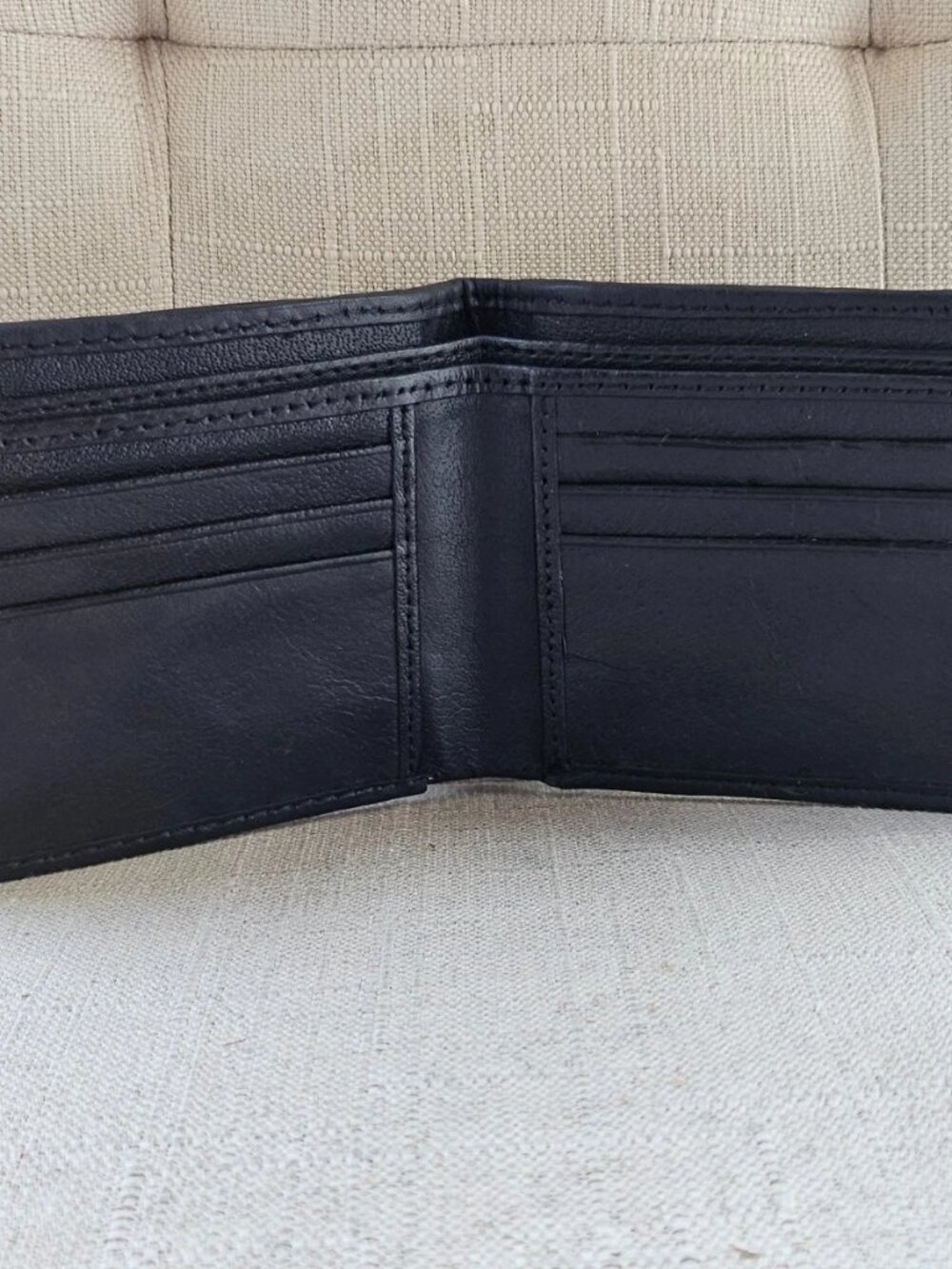 Hair Fur Wallet Genuine Leather White/Dark Brown Real Fur Billfold Cardholder - Picture 10 of 11